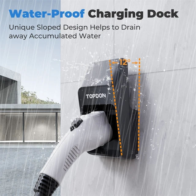 J1772 EV Electric Vehicle Car Charger Plug Holster Cover Holder Cable Organizer