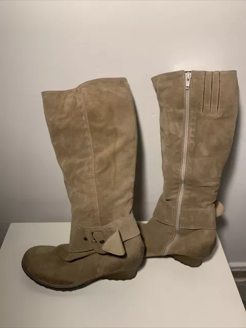 Chaussures Bottes en Daim Cuir Cosmo P40 Neuf 2
