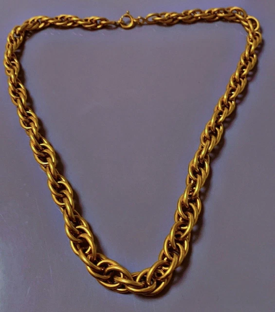 Chaîne Plaqué Or Maille Gourmette 50 Cm - Largeur 2mm, Jamais Portée