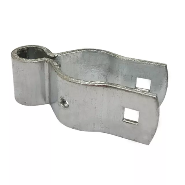 3/4" x 1 1/2" Heavy Duty Female Gate Post Round Hinge Bolt-on Zinc Plated