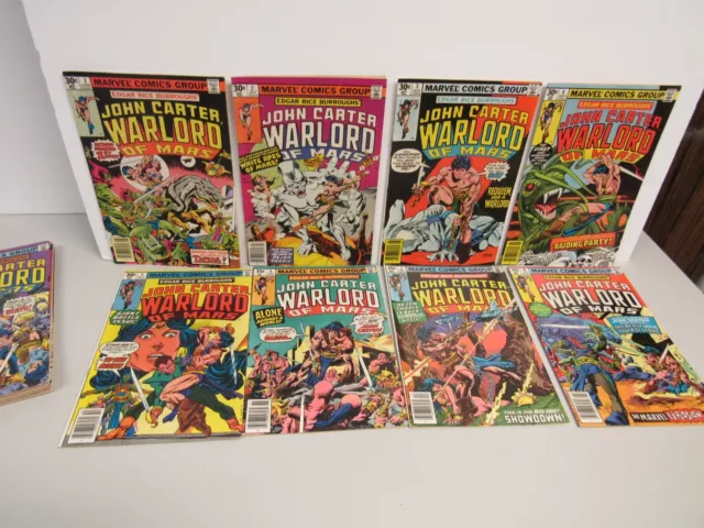 Lot Of (16) #'s1-18 Marvel John Carter Warlord Of Mars VF/NM
