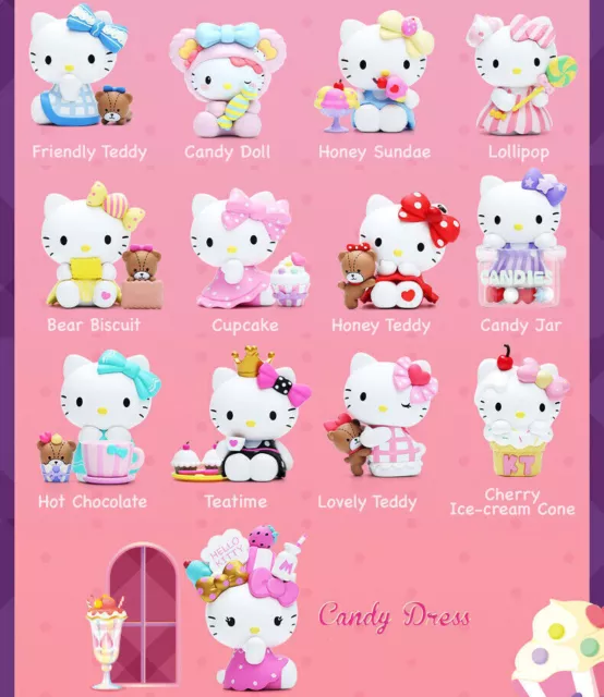 Scatola cieca confermata POP MART Sanrio Hello Kitty Sweet Candy Dessert Series FANTASTICA 2