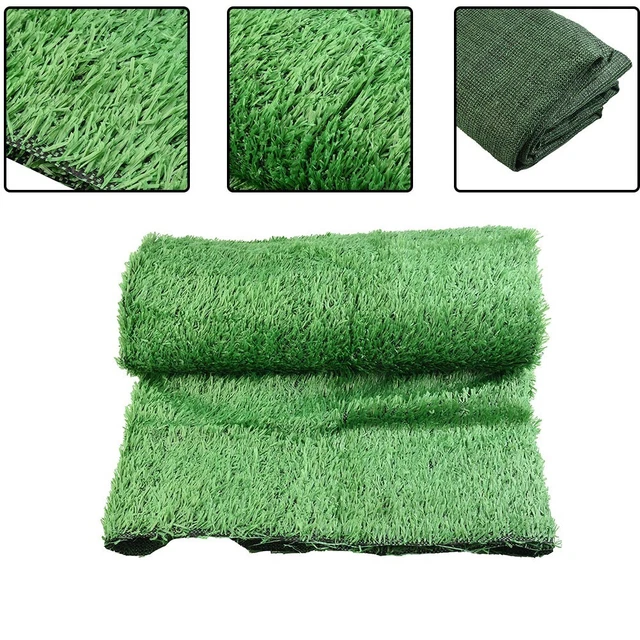 Herbe Artificiel Tapis Vert Faux Synthétique Garden-Landscape Gazon Turf 2x2m