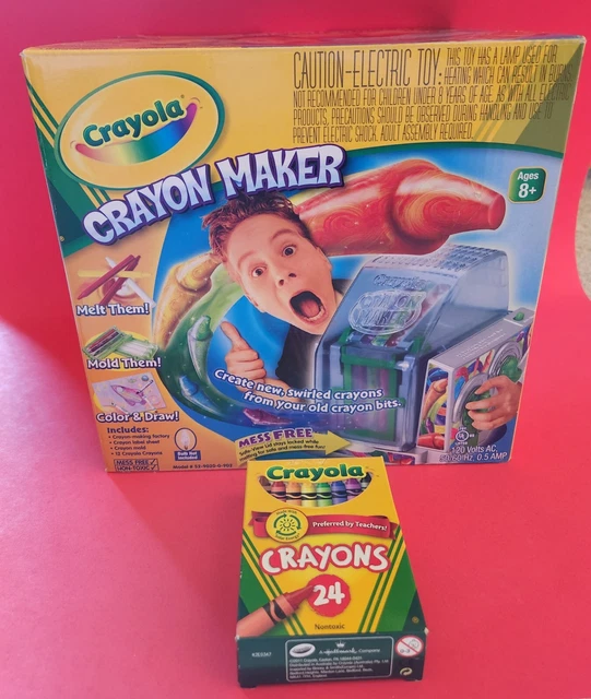CRAYOLA CRAYON MAKER NEWNEVER UNBOXEDORIGINAL PACKAGING + BONUS 24