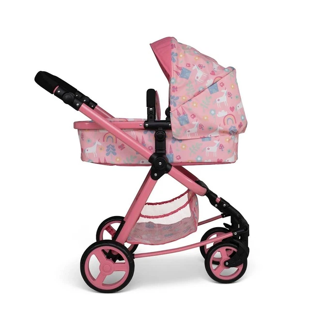 Cosatto Giggle Quad dolls pram in Unicorn with convertible seat unit from 3 Year