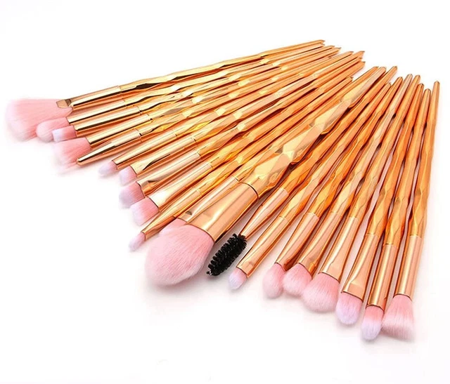 20 Pezzi Set di Pennelli Trucco Premium, Pennello per Ombretti, Pennelli Make up