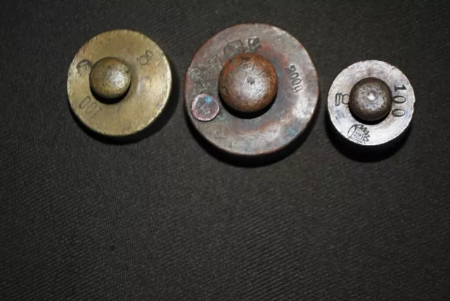 Vintage antique weights