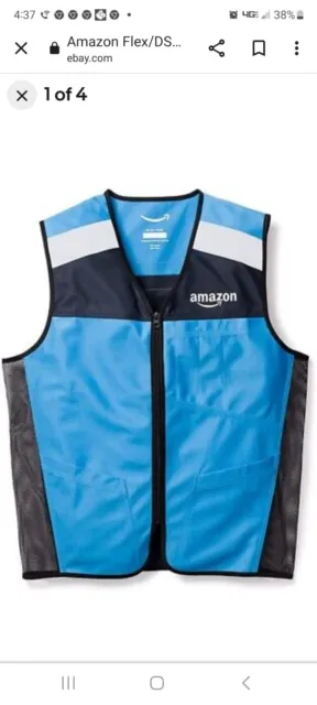 Amazon Flex/DSP Driver Luly Yang Reflective Safety Vest Size M/L