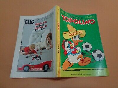 Topolino N° 757 Originale Mondadori Disney Molto Buono/Ottimo 1970 Bollini