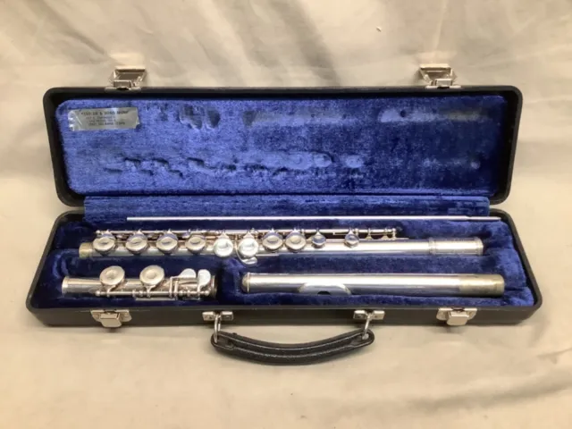 Artley Silver Plated Flute 18-0 W/Hard Case