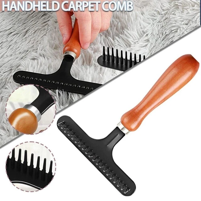 HandHeld Carpet Rake Metal Shag Rug Rake New Cleaning Brush  Home Accessories