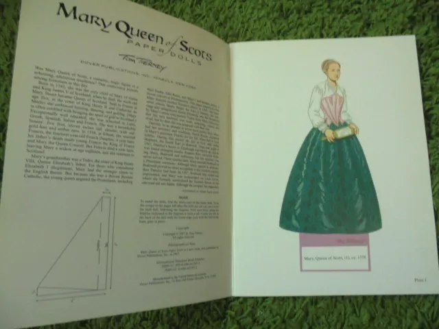 Tom Tierney, Paper Dolls, Queen Mary of Scots, Dover Book - RARITÄT! 2