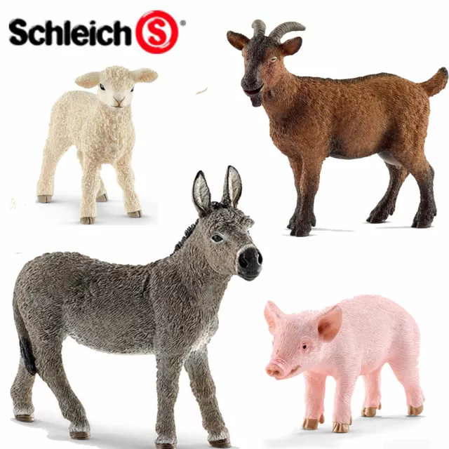 SCHLEICH World of Nature Farm SHEEP PIGS GOATS DONKEYS - Choice of 13 with Tags