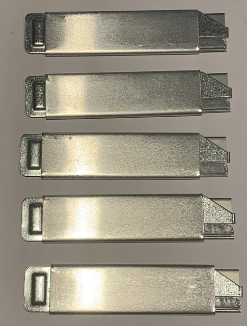 5 Carton Box Razor Blade Cutters Compact Utility Knives Made in USA