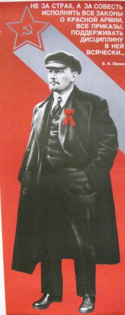 Vintage Soviet Poster, 1989, very rare, 100% original