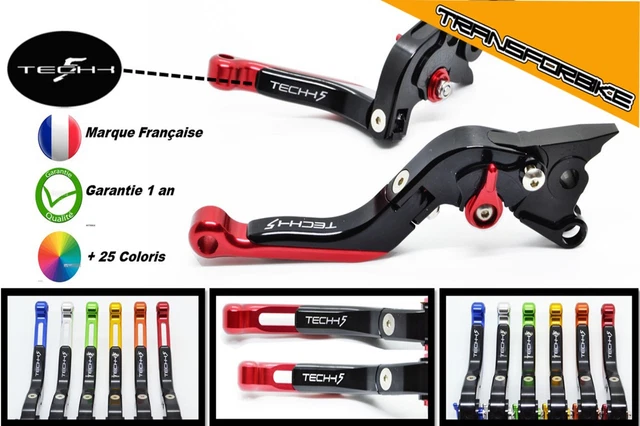 Leviers Racing Techk5 Mv Agusta Noir Rouge