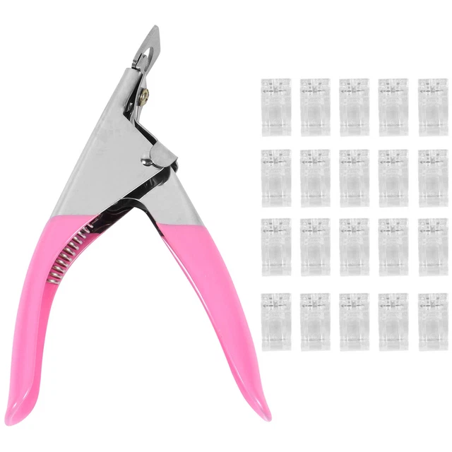 -Consejos clip, 20 piezas creación rápida de Poly Nail Clip Extension