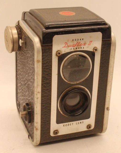 Vintage Kodak Duaflex II Film Camera Kodet Lens for parts/repair or Display