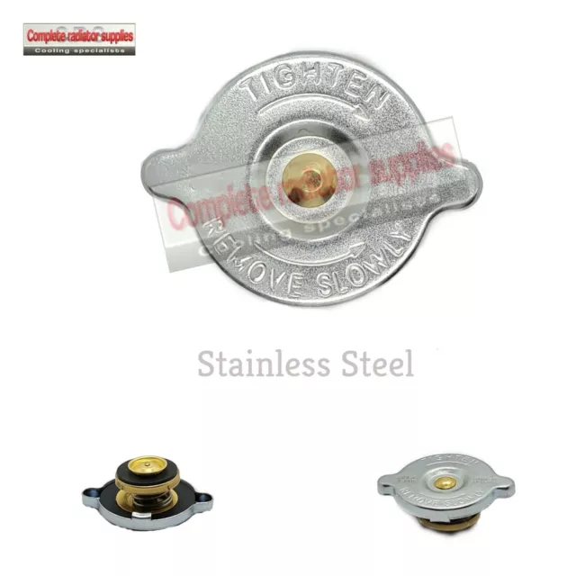 4 lb Short Reach Stainless Steel Radiator Pressure Cap | Expansion Cap