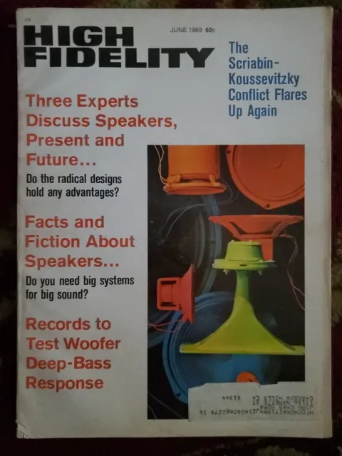 VTG High Fidelity Music Magazine June 1969 Speakers Present And Future