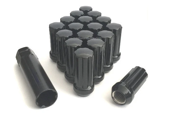 Wheel Mate Spiked Lug Nuts Set of 24 - Black 14x2.0 main image 1