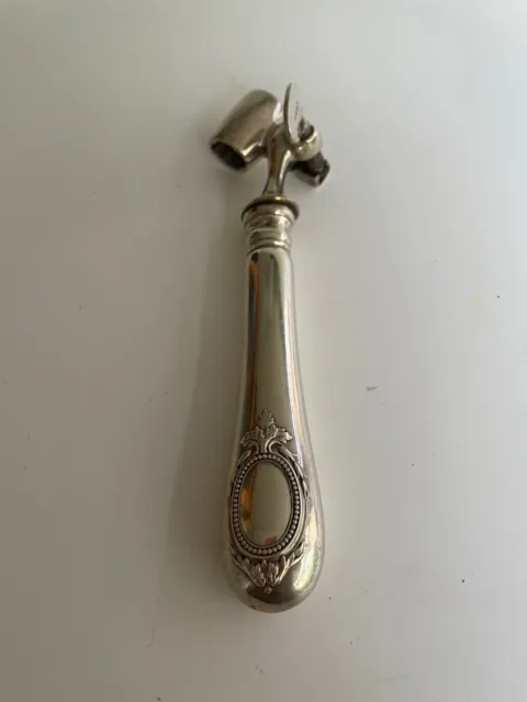 Vintage French Manche a Gigot [Leg of Lamb Holder] Silverplate L 20cm