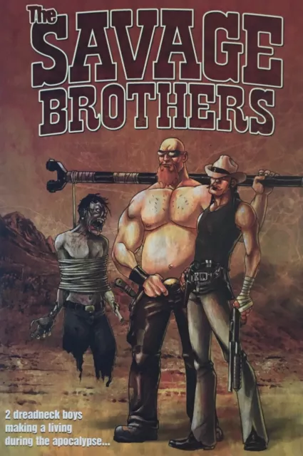 The SAVAGE BROTHERS by Andrew Cosby ZOMBIE HUNTERS TPB Book Novel Brand New