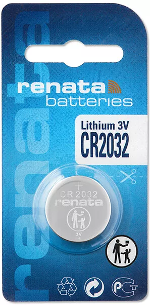 Renata CR2032 225mAh / CR2025 170mAh / CR1620 Lithium Knopfzelle Batterie 3V