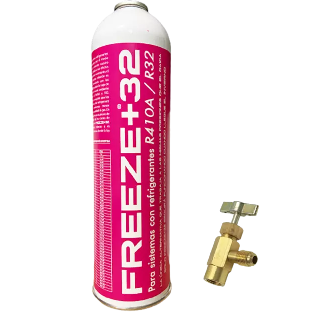 FREEZE ORGANIC GAS PACKAGING +32 REPLACEMENT R410A R32 800gr + VALVE £