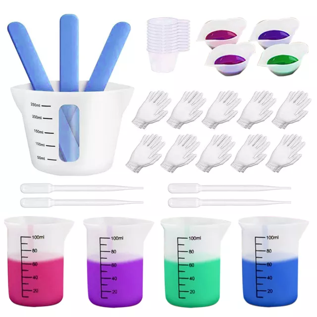 750ML/350ML/100ML Silicone Measuring Cup For Epoxy Resin Mix