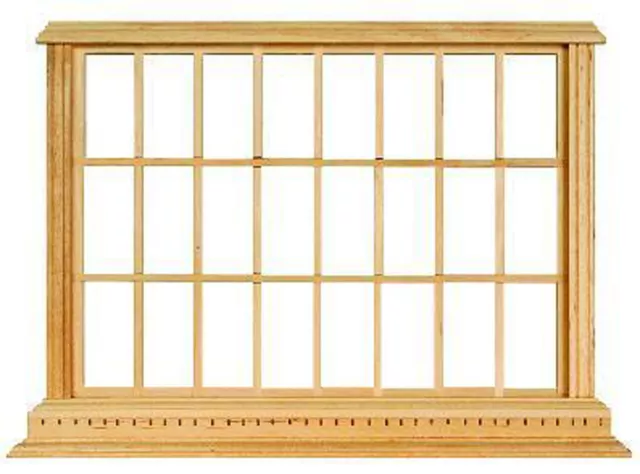 1:12 Scale Georgian 24 Pane Window Frame Tumdee Dolls House Miniature 182