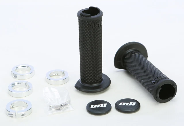 ODI J31RFB-S Atv Ruffian Lockon Grip 120Mm Black/Silver Made in USA