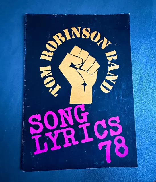 TOM ROBINSON BAND - Song Lyrics 78 BOOK TRB 70's PunK New Wave
