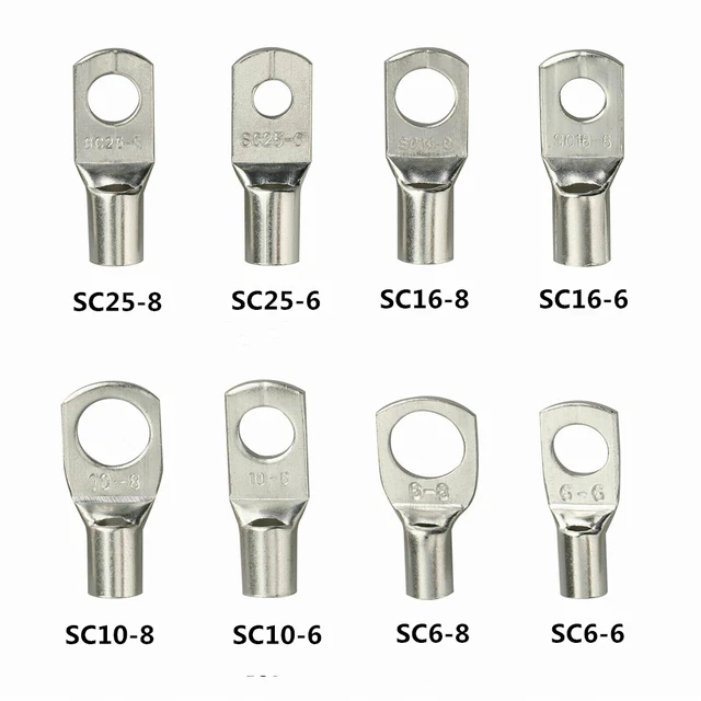COPPER TUBE TERMINALS Terminal Battery Welding Cable Lug Ring Crimp x