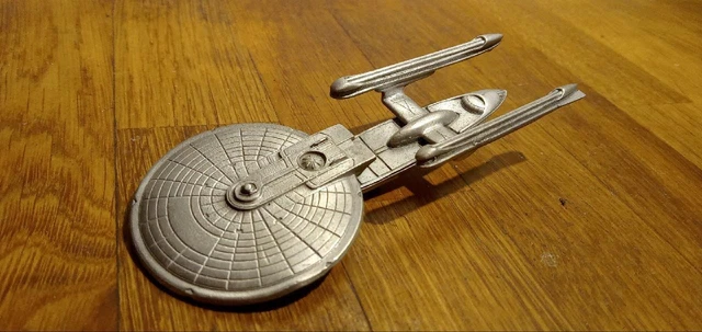 Rawcliffe Pewter Star Trek 1991 USS Excelsior NCC-2000 Starship No Stand