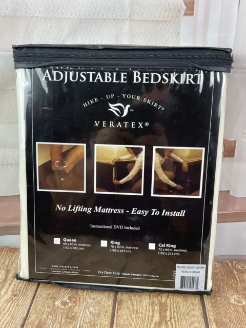 Veratex Adjustable Bed Skirt Cal.King, Chocolate Color  "Hike Up Your Skirt"