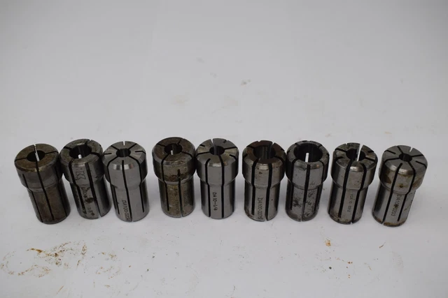 Lot of 9 DA100 & Others Collet Holders