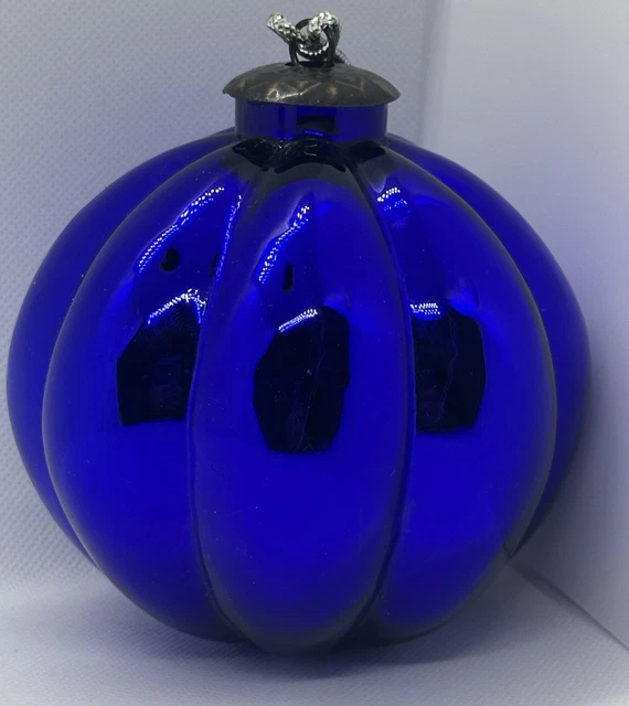 ANCIENNE GRANDE BOULE DE NOEL ALLONGEE VERRE boule de pardon 2 EUR 30