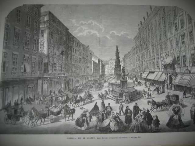 Gravure 1868 - Funérailles de Manin à Venise