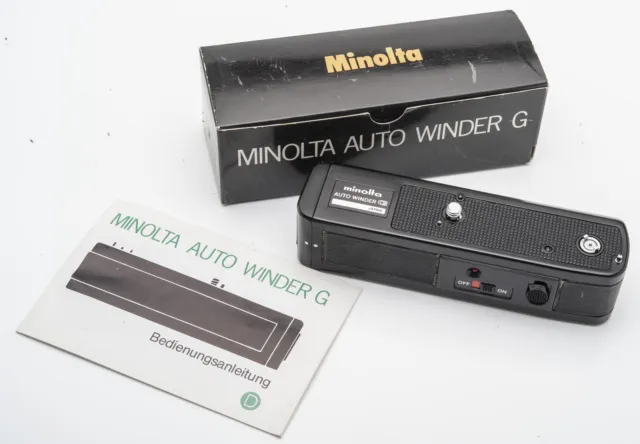 Minolta Auto Winder G Motore Drive per X / Xg X-700 X-500 XG-1 Conf. Orig.