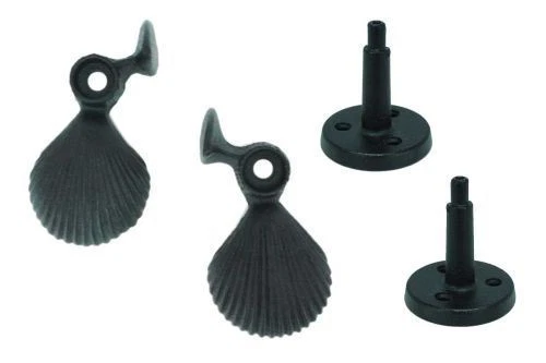 John Wright 088201 Shell Shutter Dog with Post - Pair