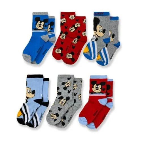 Chaussettes Disney Mickey Mouse Mickey Set 3 Paire En Coton pour Enfant 3311