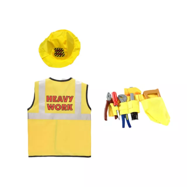 Construction Worker Costume for Boys Dress up Clothes Halloween Outfits Set