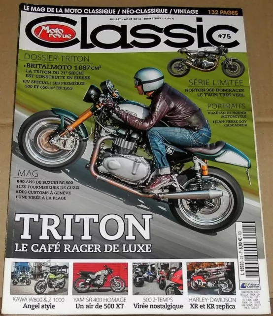 Ancien magasine Moto Revue Classic N°75 de 2014