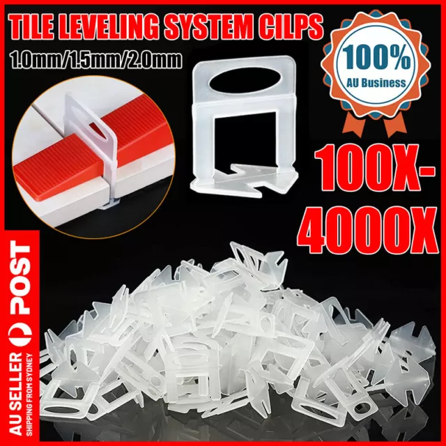 100-4000x Tile Leveling System Clips Levelling Spacer Tiling Tool Floor Wall