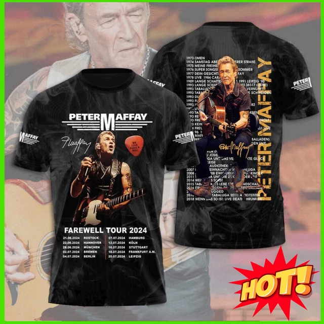 RARE! PETER MAFFAY Farewell Tour 2024 We love Rock 'n' Roll 3D AOP T