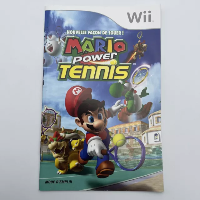 Notice Livret Mode D’emploi Du Jeu Nintendo Wii Mario Power Tennis