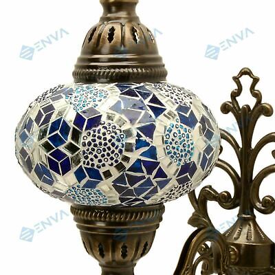 Lampe applique murale Turque en mosaïque Marocaine multicolore Tiffany grande 3
