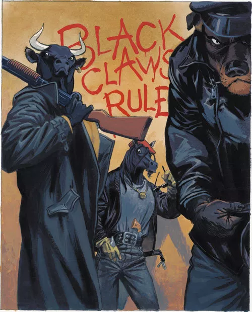 Affiche Offset Blacksad Black Claws Granit Editions