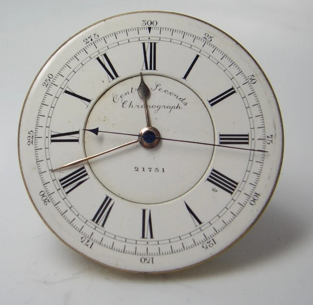 CENTRE SECONDS CHRONOGRAPH pocket watch movement lot b 66